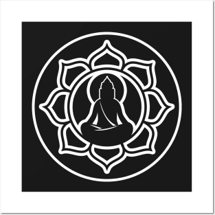 Buddha Lotus Flower Spiritual Posters and Art